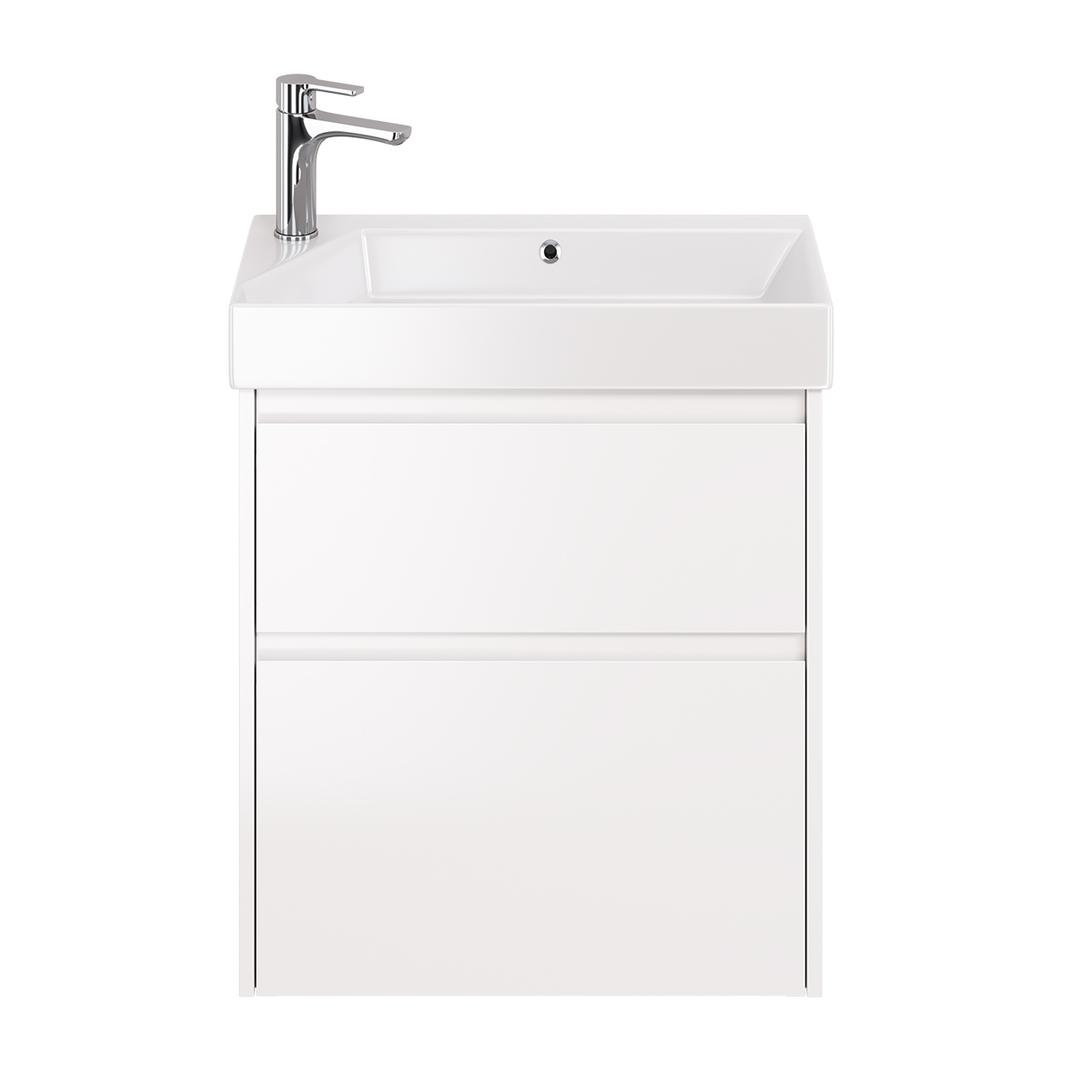 Тумба под раковину Dreja Slim 99.0401 65 см (белый) подвесная/напольная