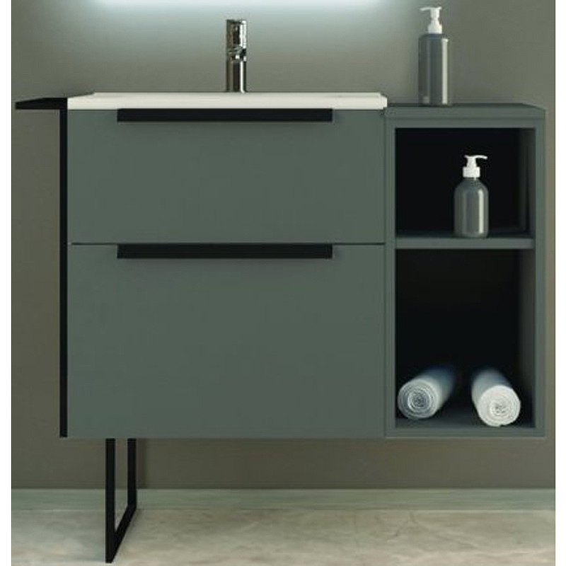 Тумба под раковину Cezares Urban 55157 60 см (серый) подвесная