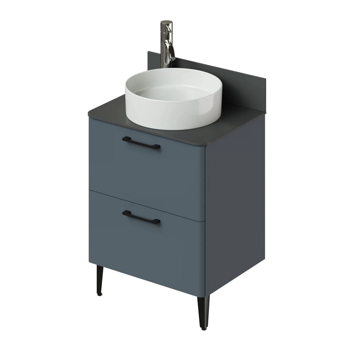 Тумба со столешницей Итана Nais 2.0 4657810335257 60 см (антрацит) напольная