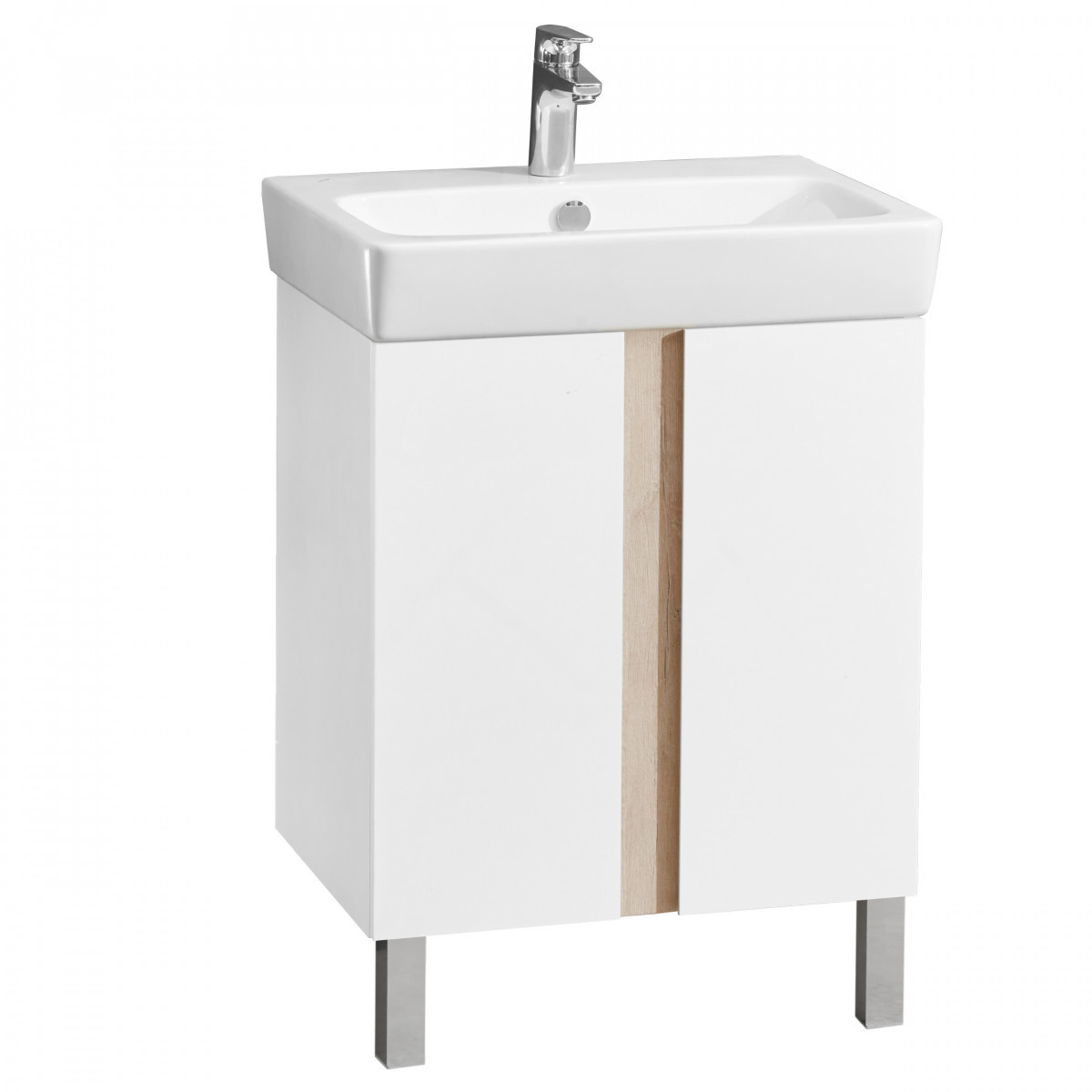 Тумба под раковину Aquaton Кантри 60 см (белый/дуб верона)