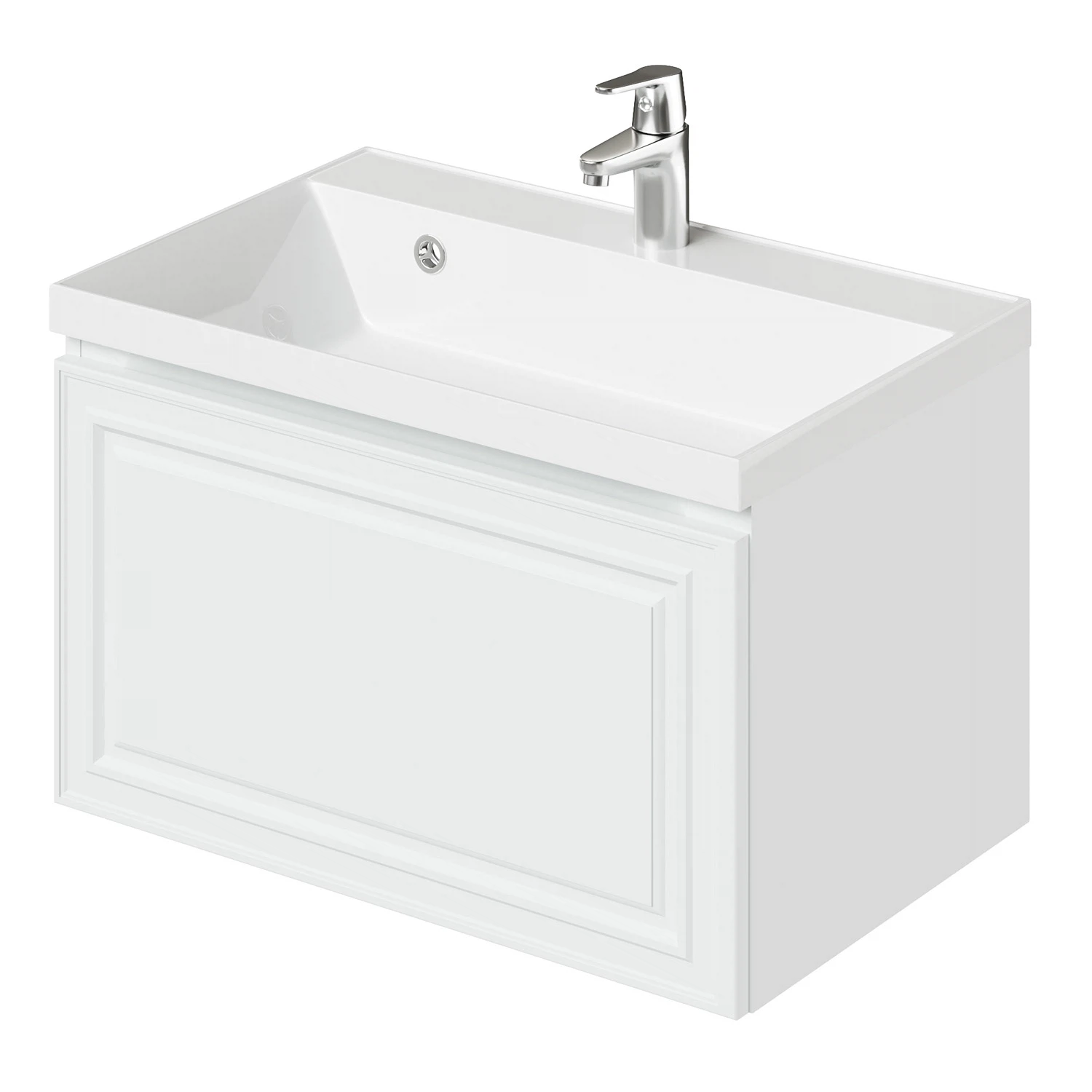 Тумба с раковиной Итана Verona 2.0 4657810333673 70 см (белый матовый) подвесная