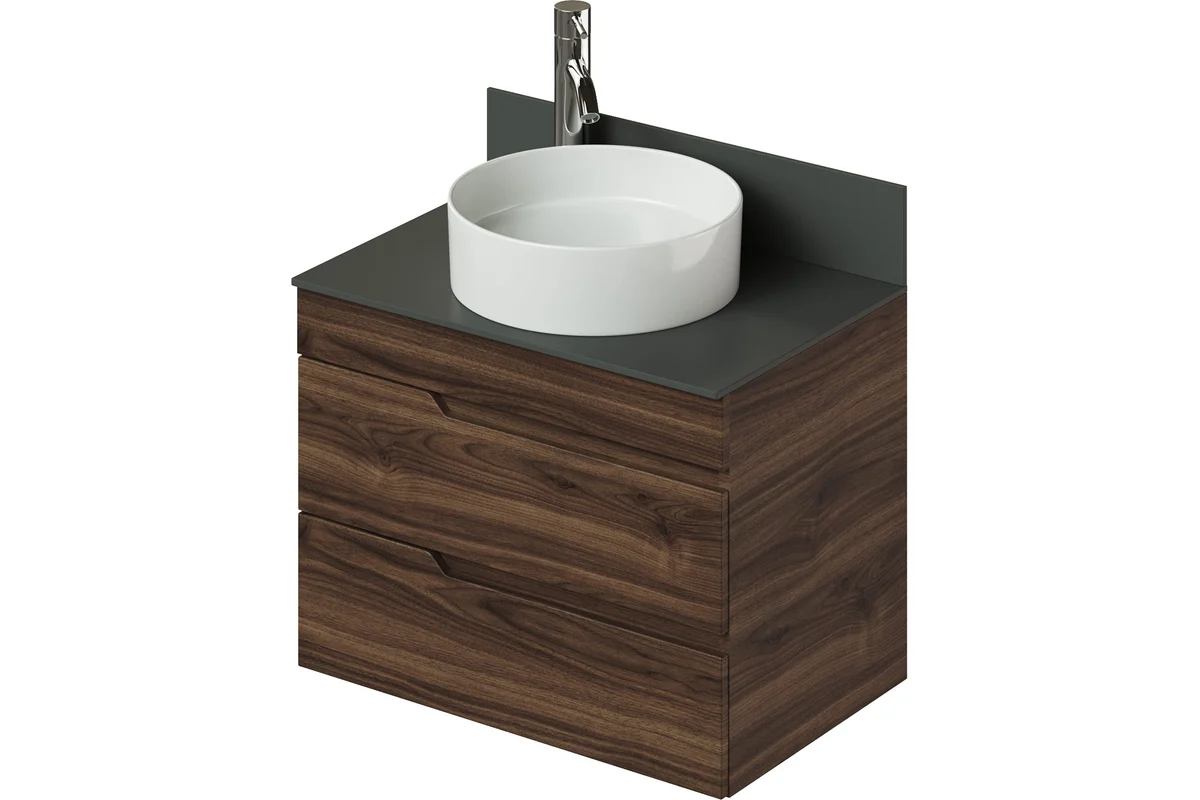 Тумба со столешницей Итана Alexa 4657834373204 70 см (орех пекан шоколад стронг) подвесная