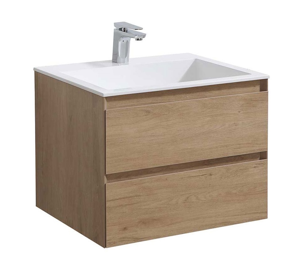 Тумба под раковину Vincea Luka VMC-2L600NO 60 cм (N.Oak) подвесная