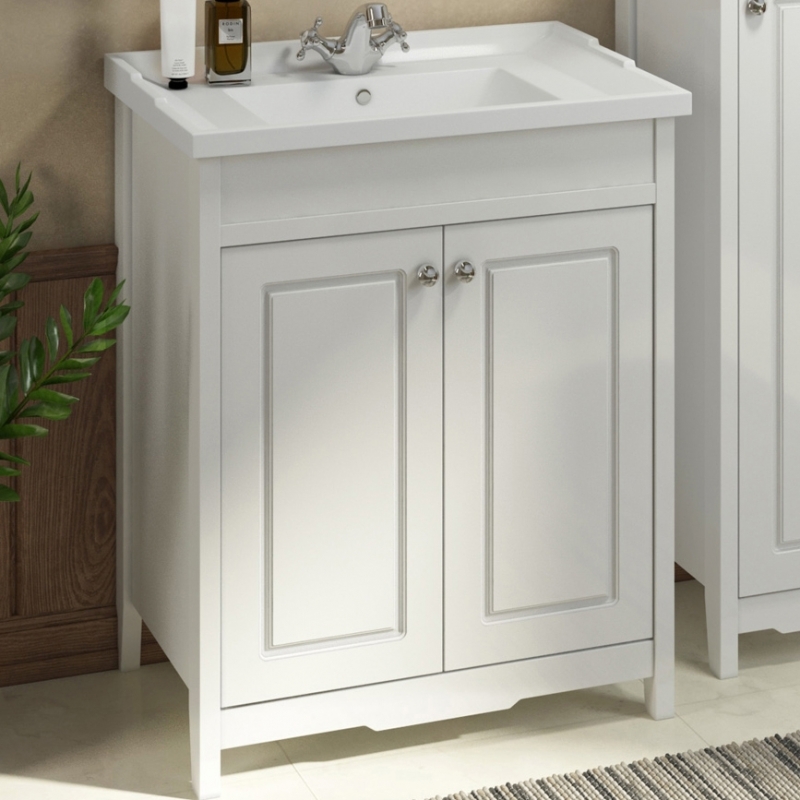 Тумба с раковиной Comforty Тбилиси 00003132629 70 см (белый) напольная