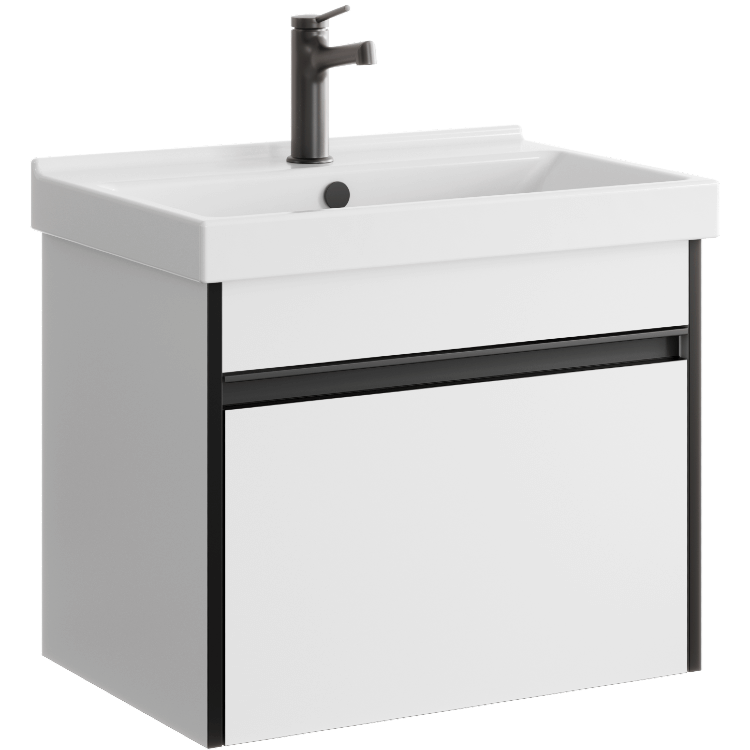 Тумба под раковину Aqwella Urban URB0106W 60 см (белый) подвесная