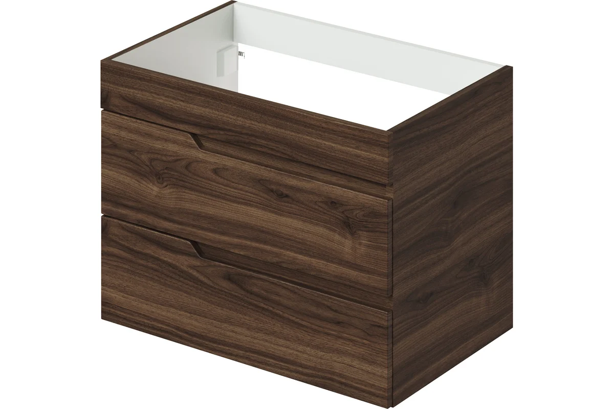 Тумба под раковину Итана Alexa 4657834373181 70 см (орех пекан шоколад стронг) подвесная