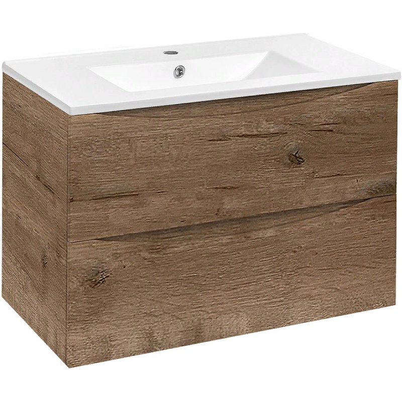 Тумба под раковину Vincea Mia VMC-2MA750VO 75 cм (V.Oak) подвесная