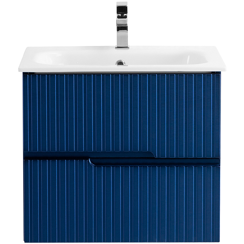 Тумба под раковину Cezares Duet DUET-600-2C-SO-SPF-P 60 см (сапфир) подвесная