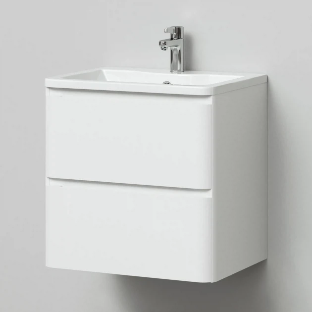 Тумба с раковиной Итана Roberto 4657773608191 60 см (белый) подвесная