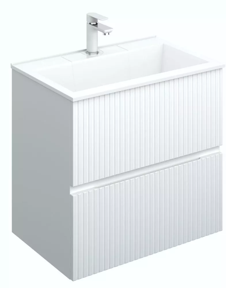 Тумба под раковину Aquanet Джейн 313285 70 см (белый матовый) подвесная