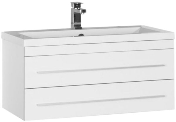 Тумба под раковину Aquanet Верона 90 см (белый) подвесная