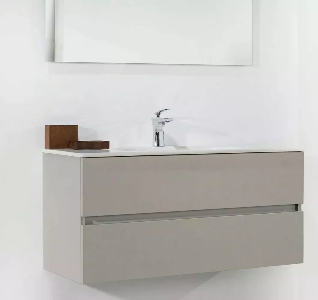 Тумба под раковину ArmadiArt Vallessi 837-080-С 80 см (кашемир матовый) подвесная