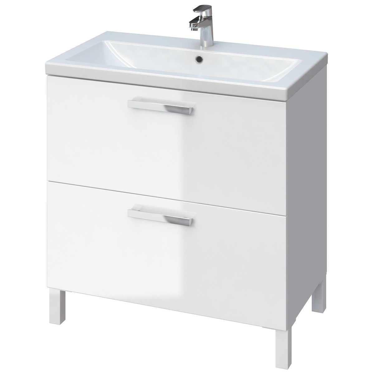 Тумба под раковину Cersanit MELAR 64130 80 см (белый)