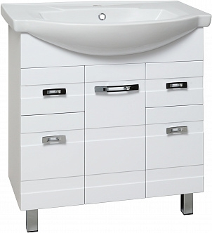 Тумба под раковину Runo Турин УТ000002095 85 см (белый) напольная