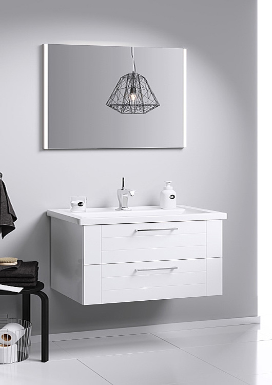 Тумба под раковину Aqwella Манчестер MAN01082 80 см (белый) подвесная