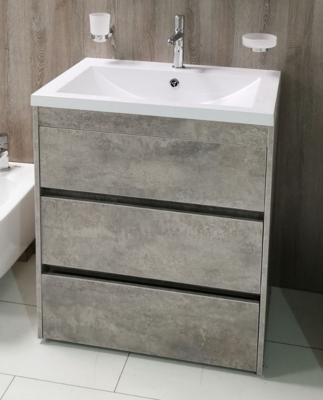 Тумба под раковину Art&Max FAMILY FAMILY-900-3C-PIA-CV 90 см (серый)