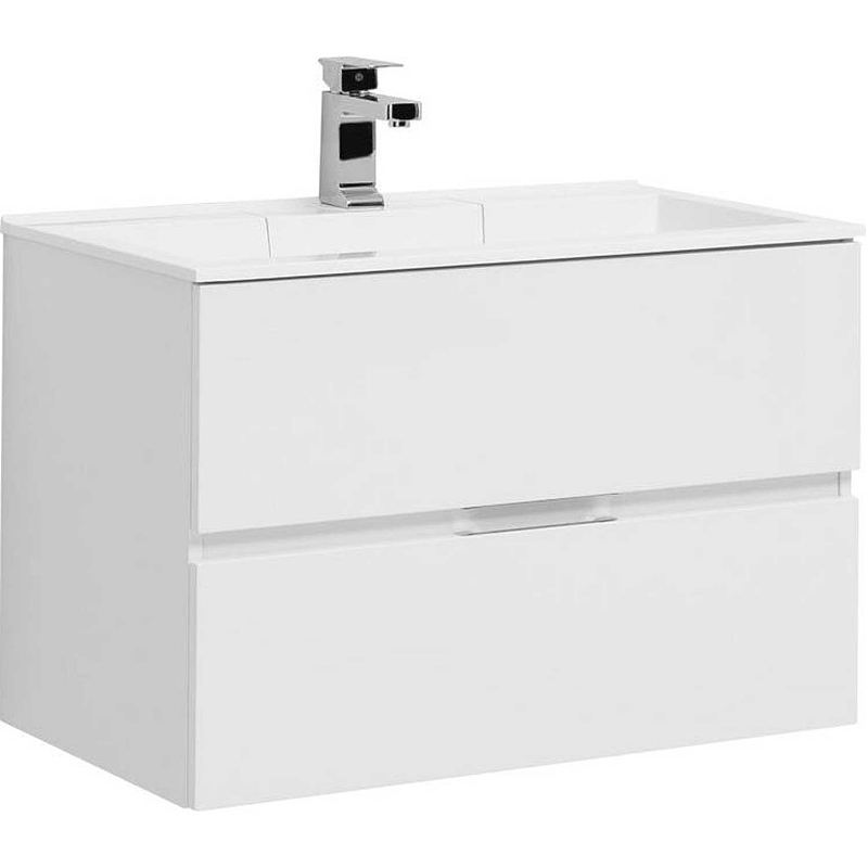 Тумба под раковину Aquanet Алвита 80 см (белый) подвесная