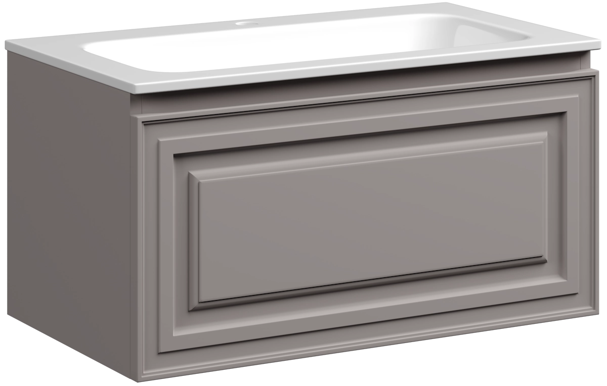 Тумба под раковину Sancos Very VR80SM 80 см (серый матовый) подвесная
