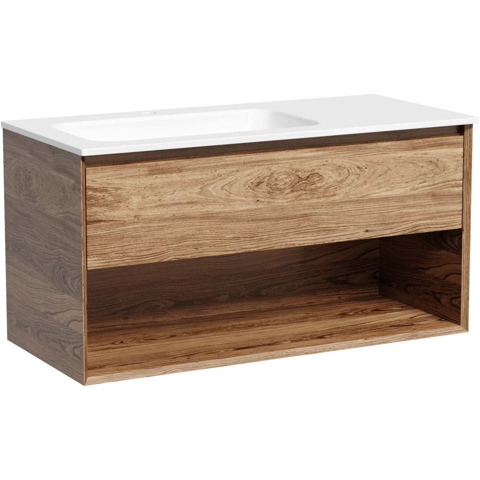 Тумба под раковину Sancos Marmi 1.0 MR1.0100LECH 99 см (дуб чарльстон) подвесная L