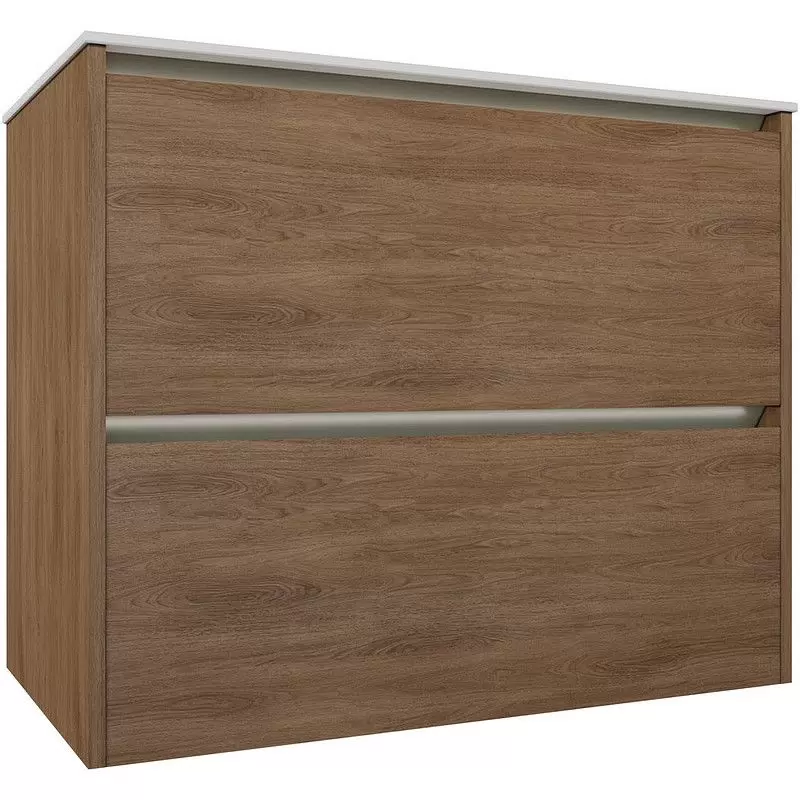 Тумба под раковину Allen Brau Activity 1.34012.NO 80 см (дуб/олива браш) LED подвесная