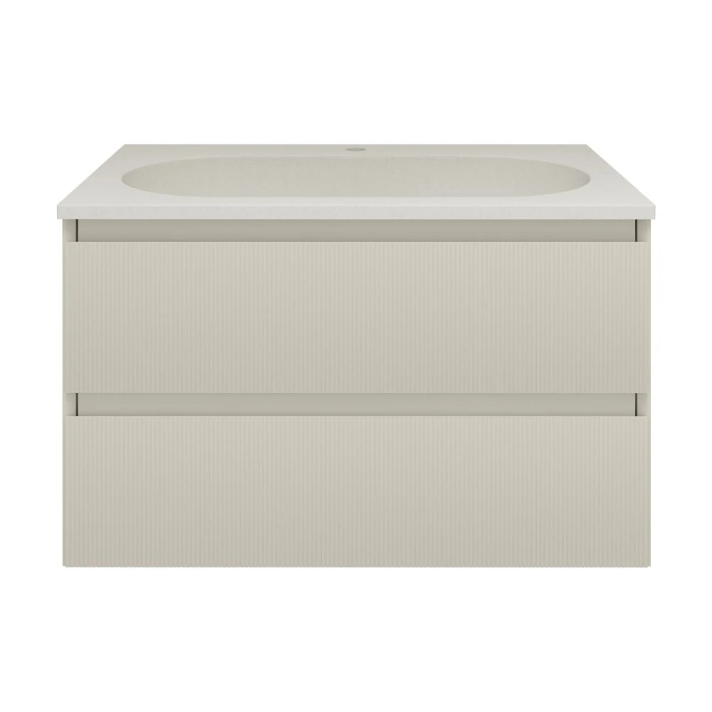 Тумба под раковину Vincea Welle VMC-2WL800MBG 80 cм (бежевый) подвесная