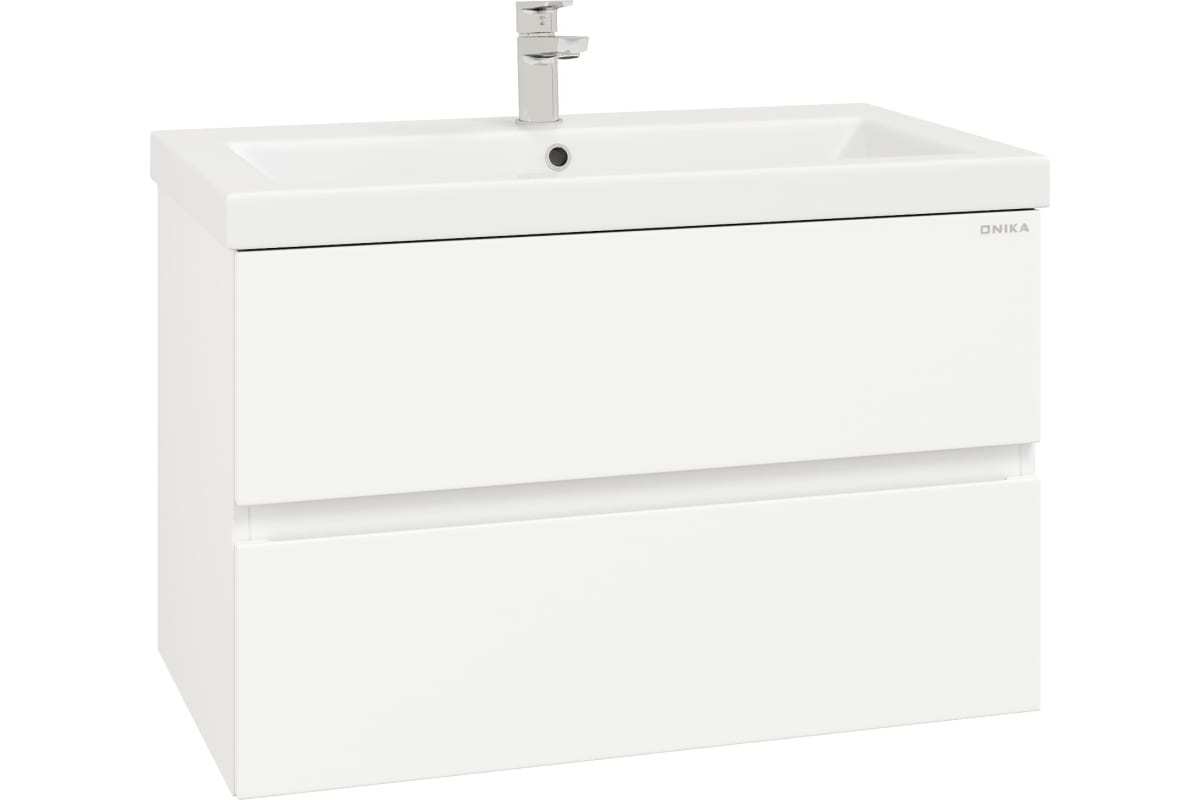 Тумба под раковину Onika Эвада 108058 80 см (белый) подвесная