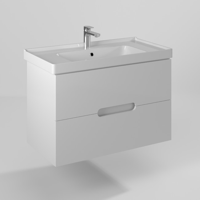 Тумба под раковину Briz Pola 236 03-18090-15 00 БЕЛ 90 см (белый) подвесная