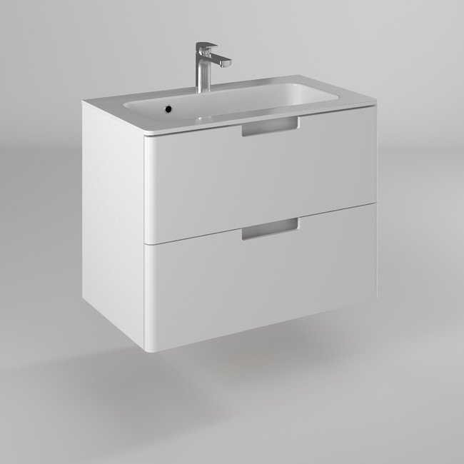 Тумба под раковину Briz Prato 240 03-18080-16 00 БЕЛ 80 см (белый) подвесная