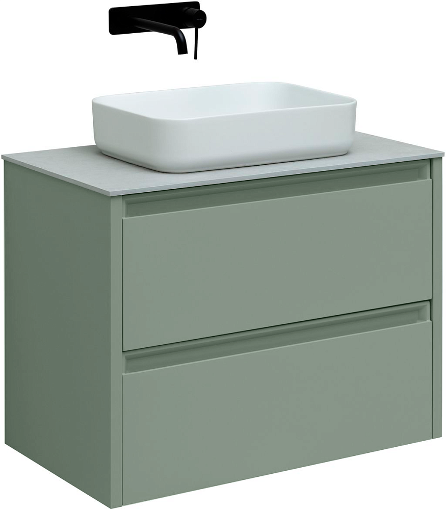 Тумба под раковину Allen Brau Fantasy 1.11001.CGM 2.0 80 см (олива матовый) подвесная