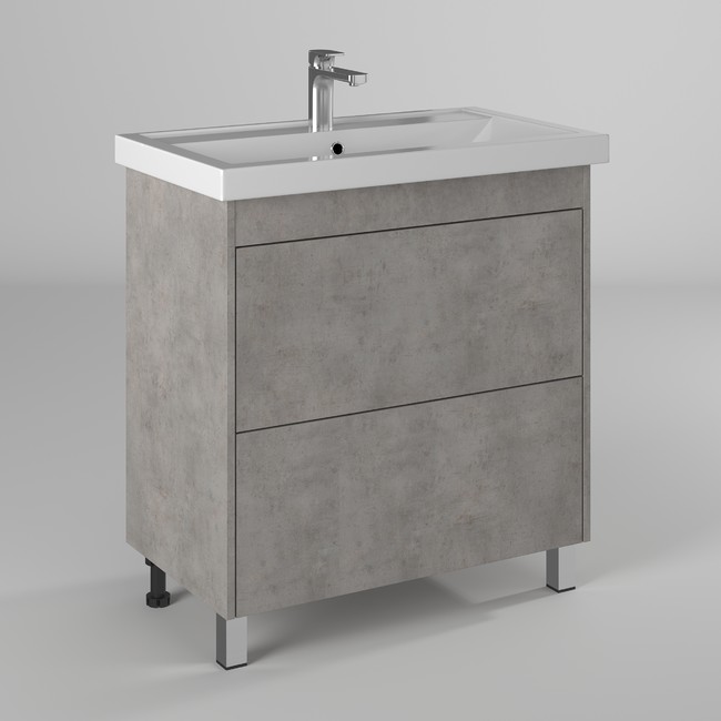 Тумба под раковину Briz Ricci 360 03-08080-06 00 БТН 80 см (серый) напольная