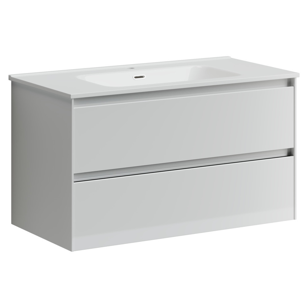 Тумба под раковину Sancos Cento CN90W 90 см (белый) подвесная