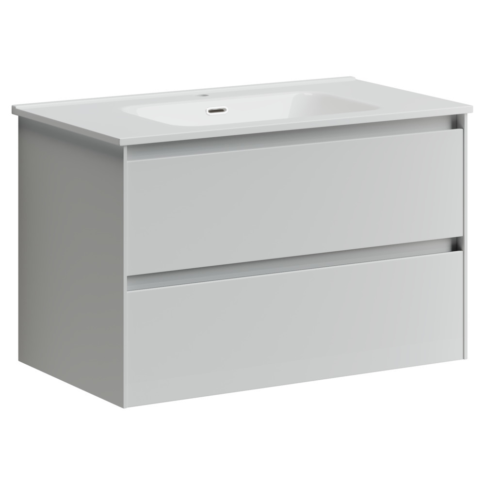 Тумба под раковину Sancos Cento CN80W 80 см (белый) подвесная