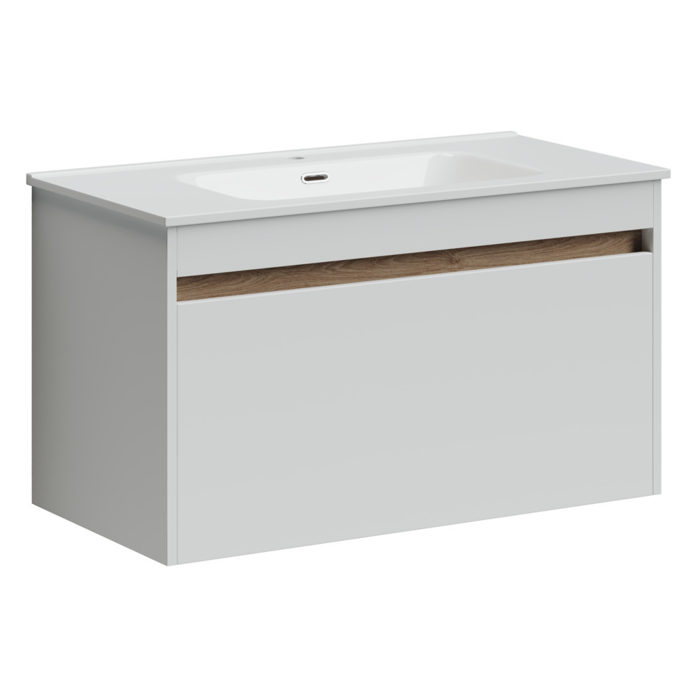 Тумба под раковину Sancos Smart SM90W 90 см (белый) подвесная