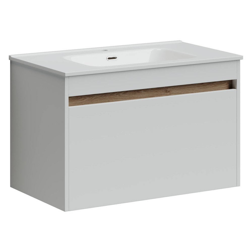 Тумба под раковину Sancos Smart SM80W 80 см (белый) подвесная