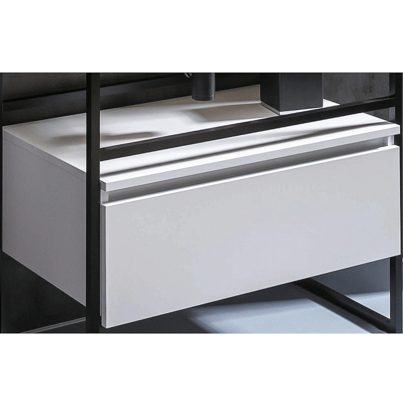 Тумба под раковину ArmadiArt Loft 80 894-080-W 80 см (белый) подвесная