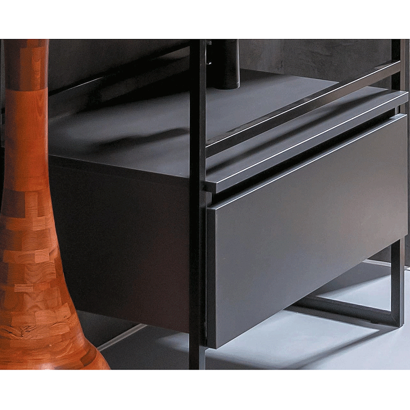 Тумба под раковину ArmadiArt Loft 80 894-080-A 80 см (антрацит) подвесная