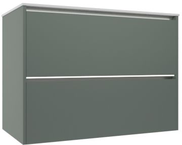 Тумба под раковину Allen Brau Activity 1.34013.CGM 90 см (олива матовый/олива браш) LED подвесная