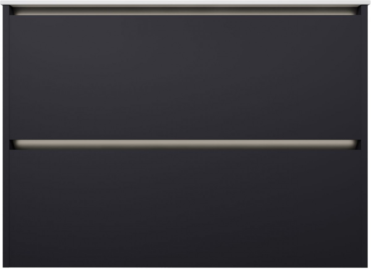 Тумба под раковину Allen Brau Activity 1.34013.AM 90 см (антрацит матовый/олива браш) LED подвесная