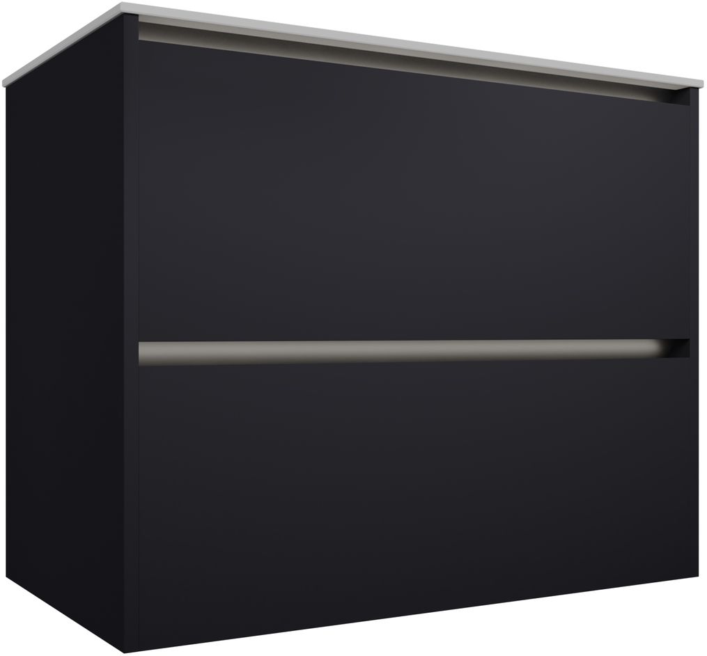 Тумба под раковину Allen Brau Activity 1.34012.AM 80 см (антрацит матовый/олива браш) LED подвесная