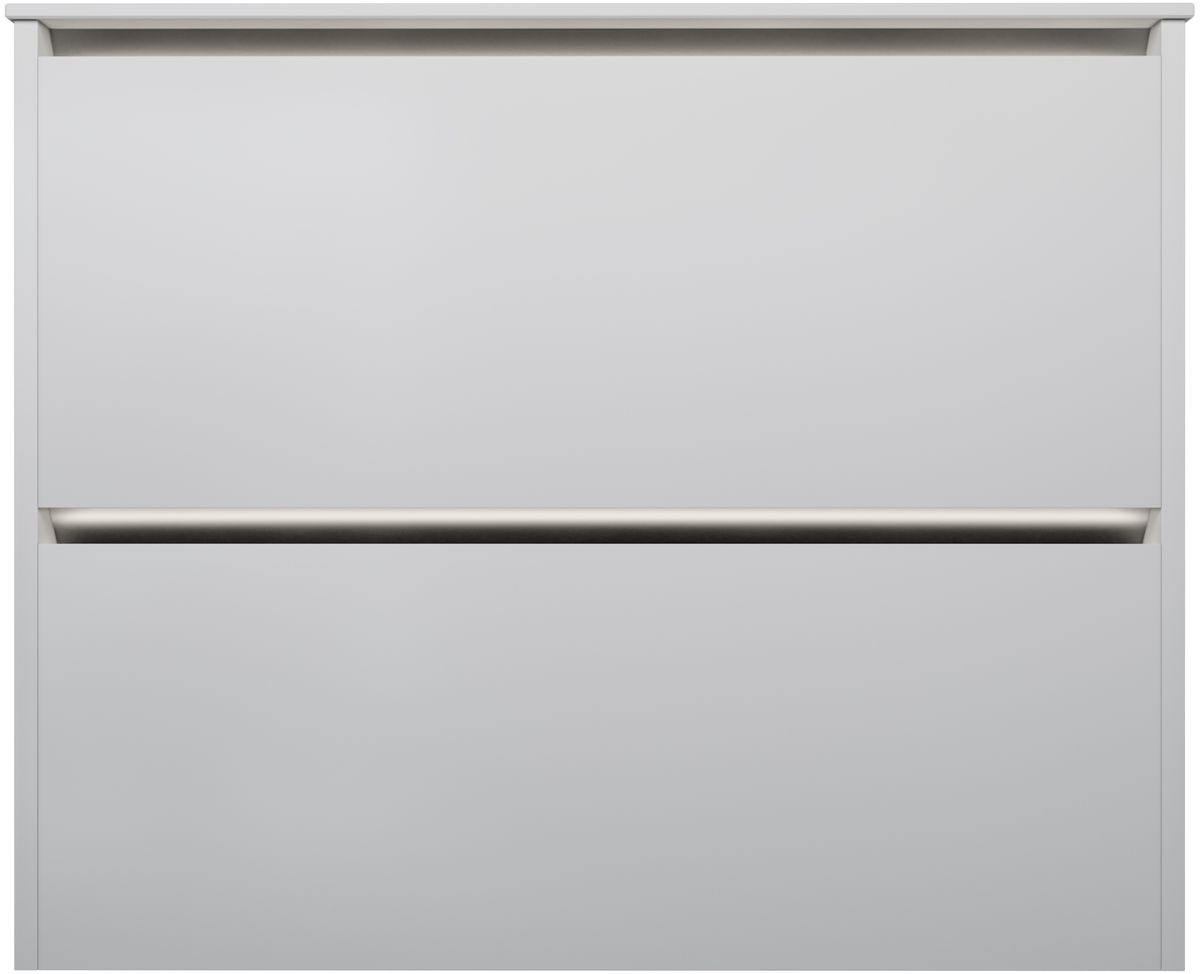 Тумба под раковину Allen Brau Activity 1.34012.WM 80 см (белый матовый/олива браш) LED подвесная