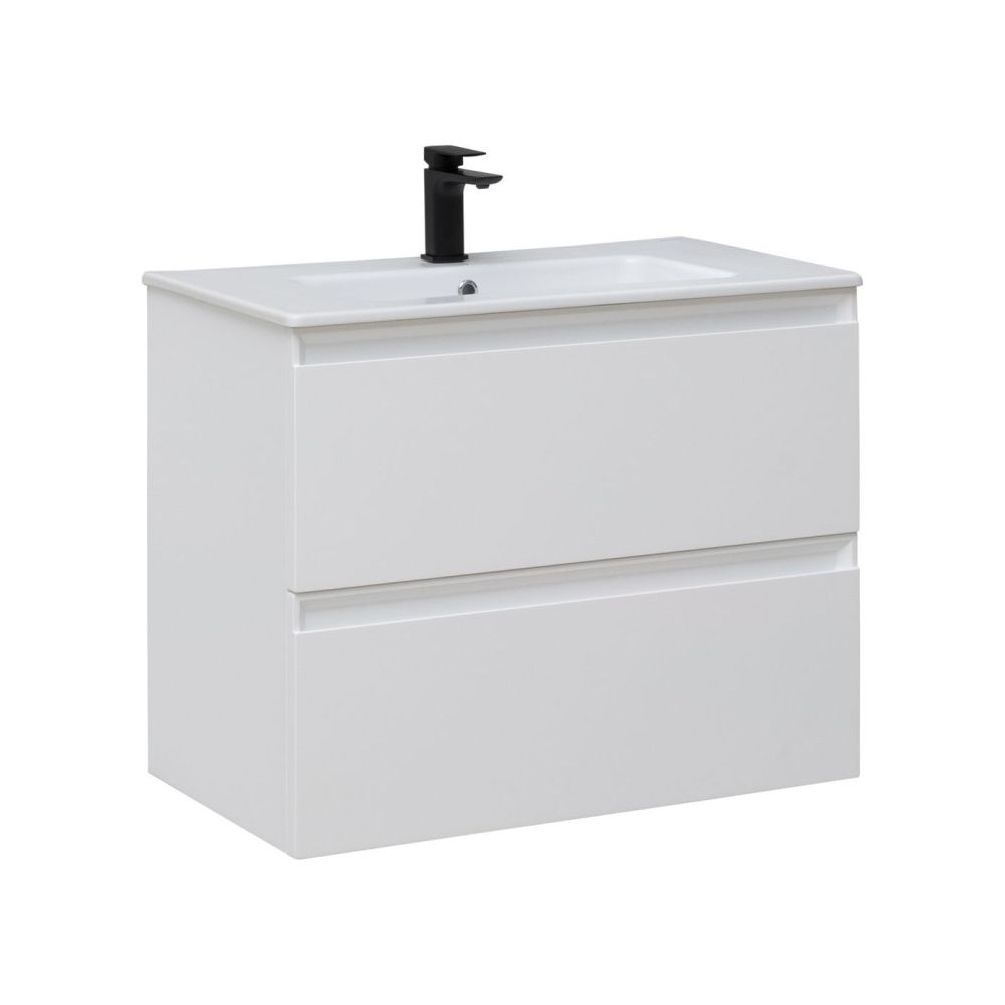 Тумба под раковину Allen Brau Eclipse 1.E1002.WM 2.0 80 см (белый матовый) подвесная