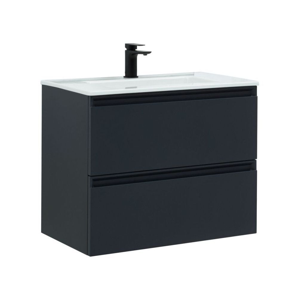 Тумба под раковину Allen Brau Eclipse 1.E1002.AM 2.0 80 см (антрацит матовый) подвесная