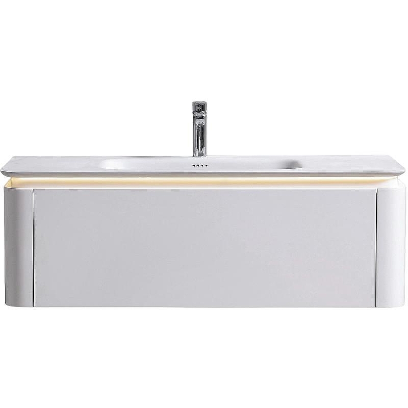 Тумба с раковиной Black&White Universe 9251200 120 см (белый молочный) подвесная