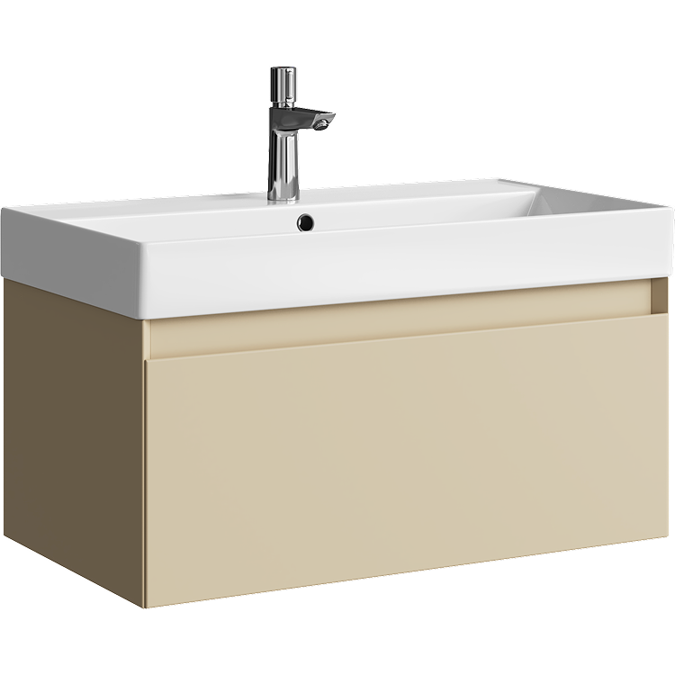Тумба под раковину Aqwella Geometria GE01081MD 80 см (морская дюна) подвесной