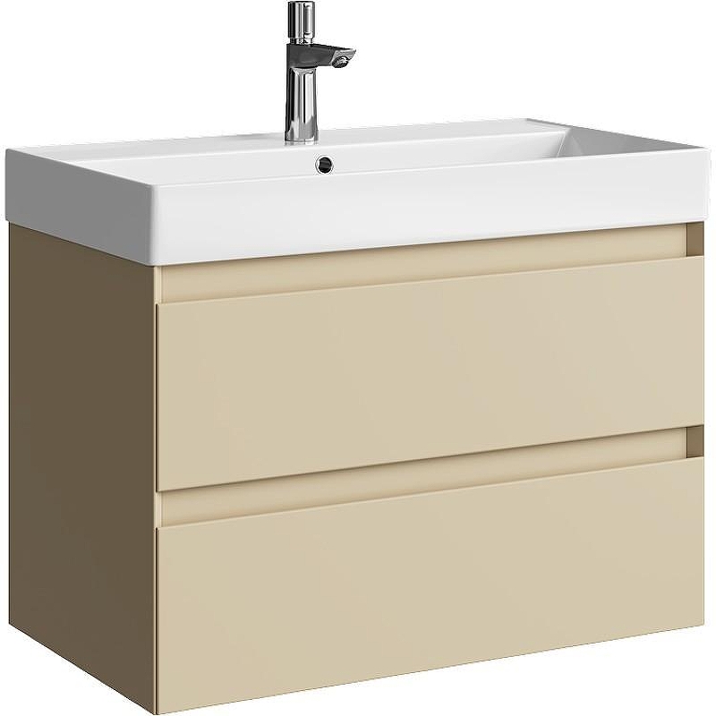 Тумба под раковину Aqwella Geometria GE01082MD 80 см (морская дюна) подвесной