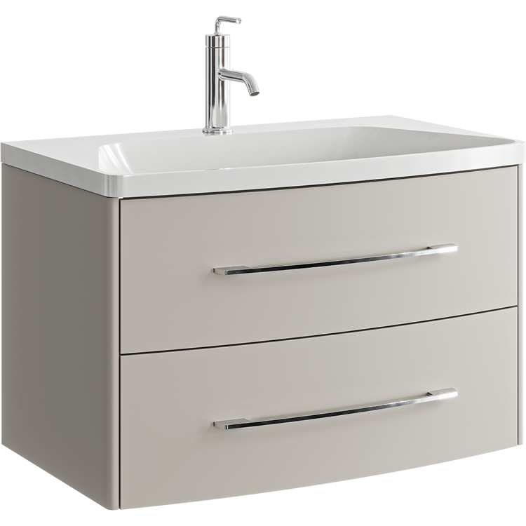 Тумба под раковину Aqwella Neringa NER0108MD 80 см (морская дюна) подвесной