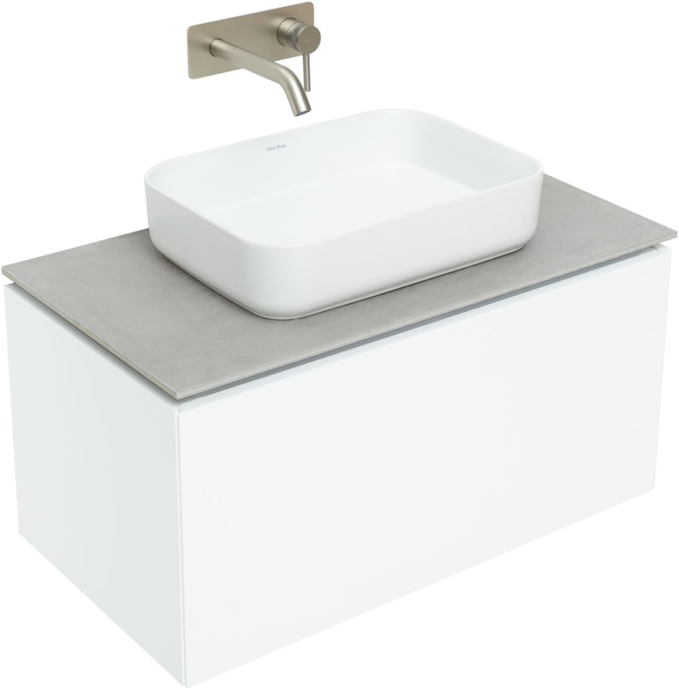 Тумба под раковину Allen Brau Infinity 1.21002.WM 85 см (белый матовый) подвесная