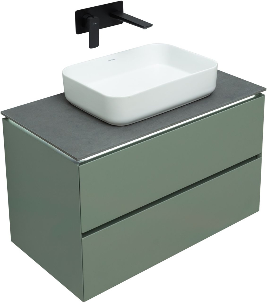 Тумба под раковину Allen Brau Infinity 1.21001.CGM 85 см (олива матовый) подвесная