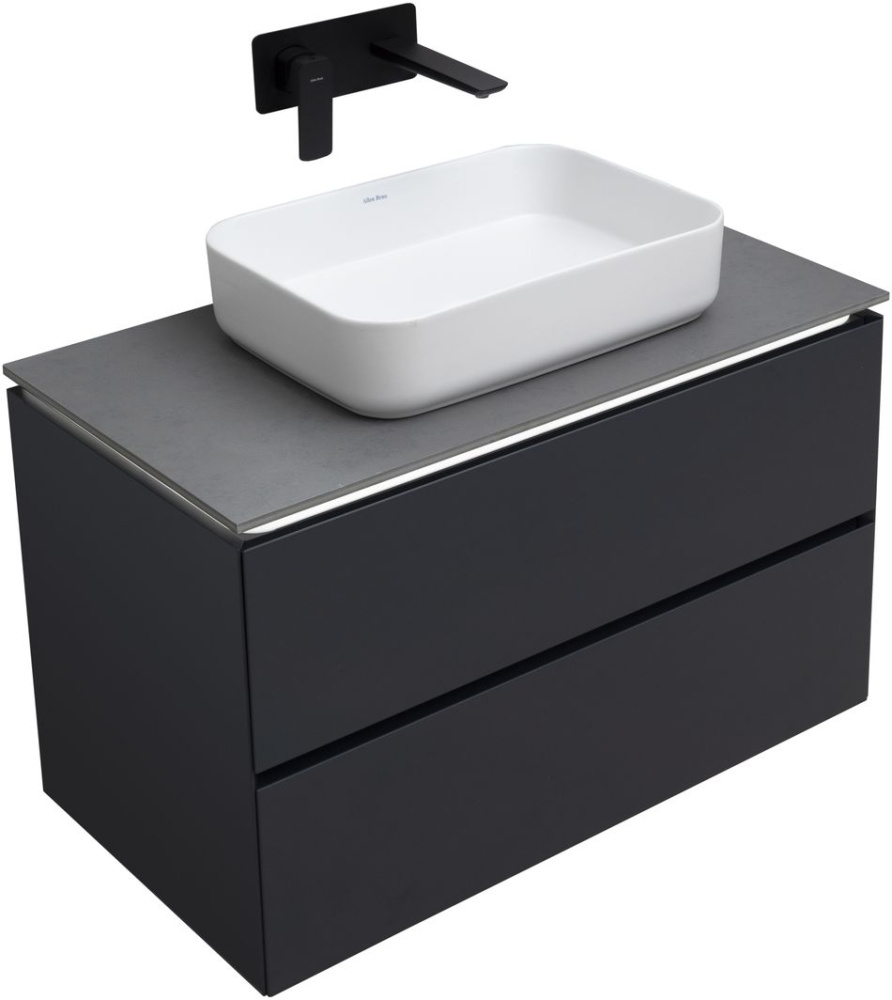 Тумба под раковину Allen Brau Infinity 1.21001.AM 85 см (антрацит матовый) подвесная