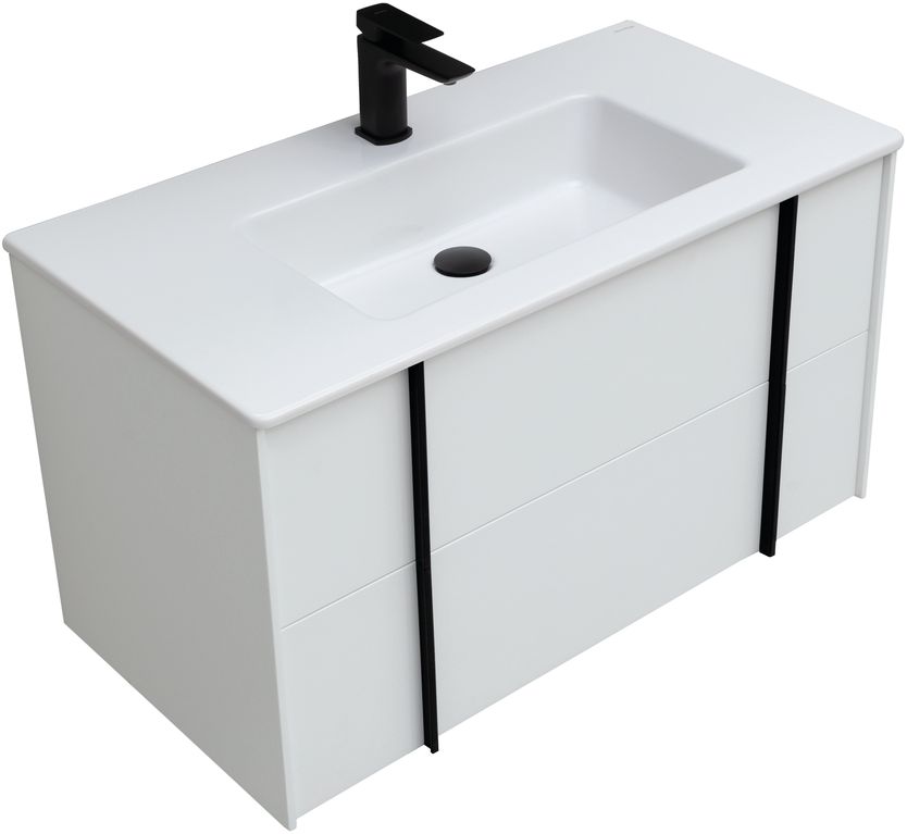 Тумба под раковину Allen Brau Reality 1.32006.WM 90 см (белый матовый) подвесная